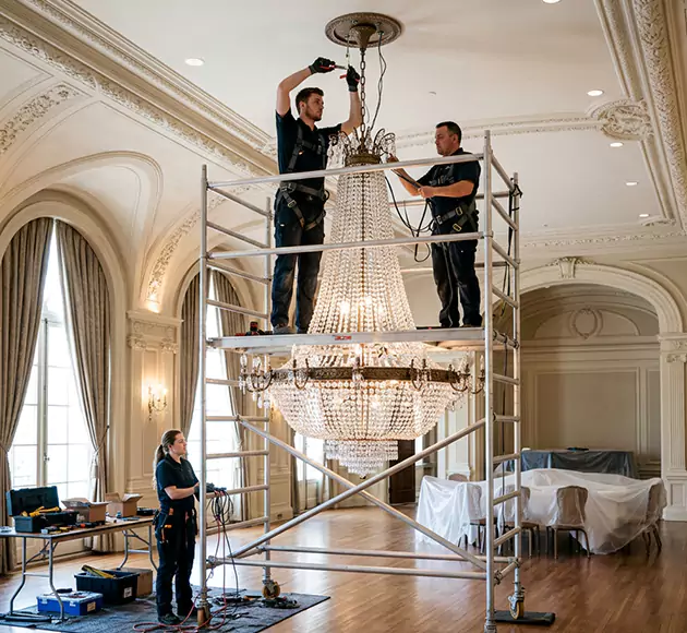 Professional Chandelier Installation: Your Local Fixture Team in Delaware, OH